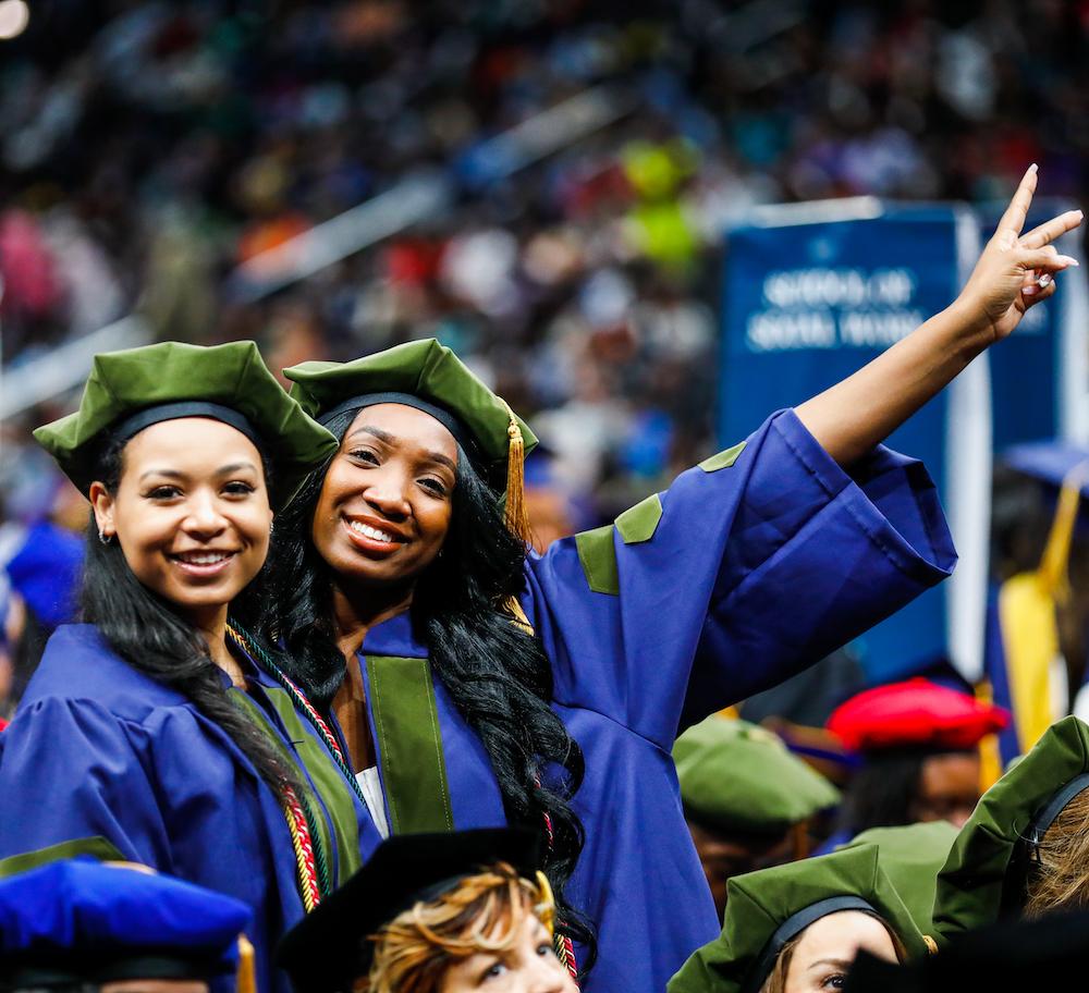 graduates at Howard University commencement 2023