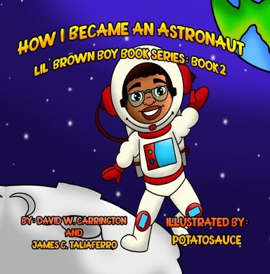 lil brown boy astronaut book cover
