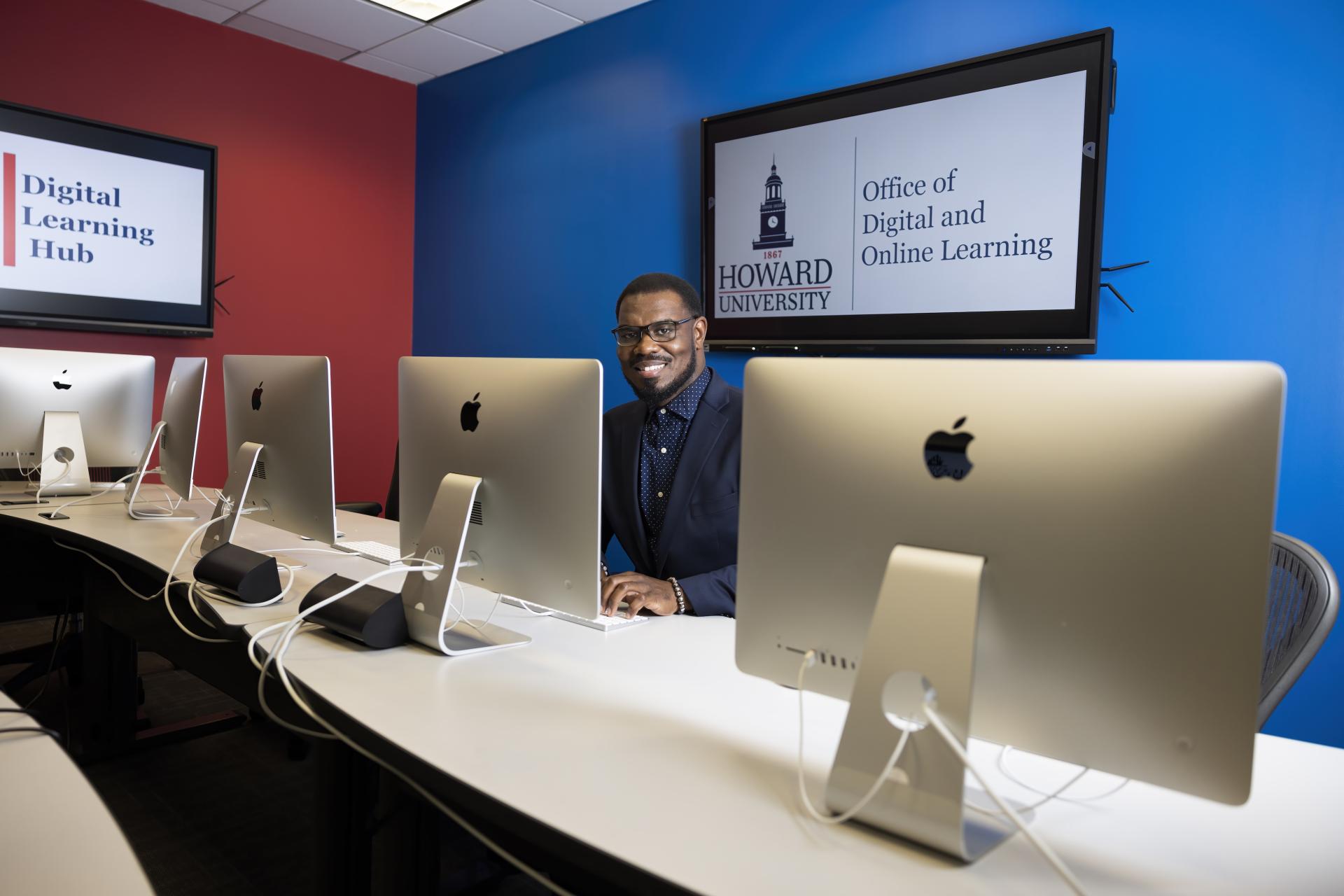 Morris Thomas at CETLA computer lab