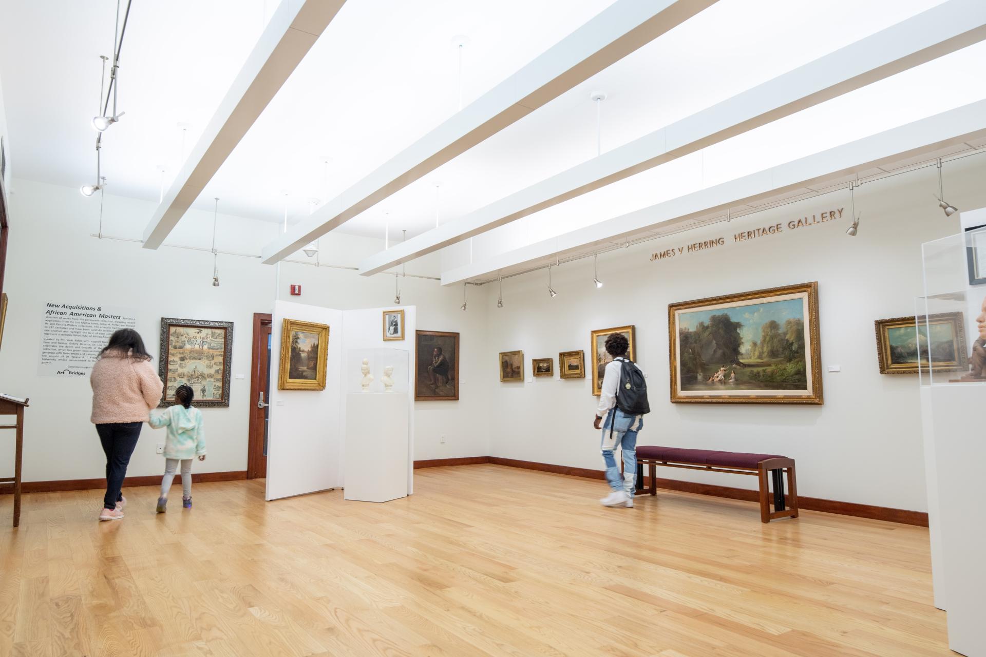 visitors at the gallery of art at Howard