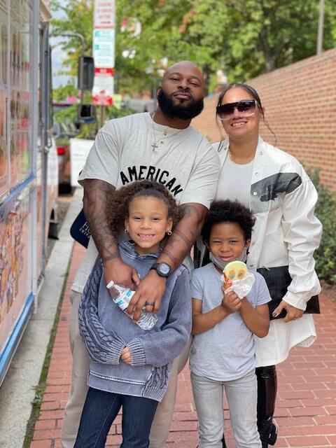 Antoine Bethea with his family 