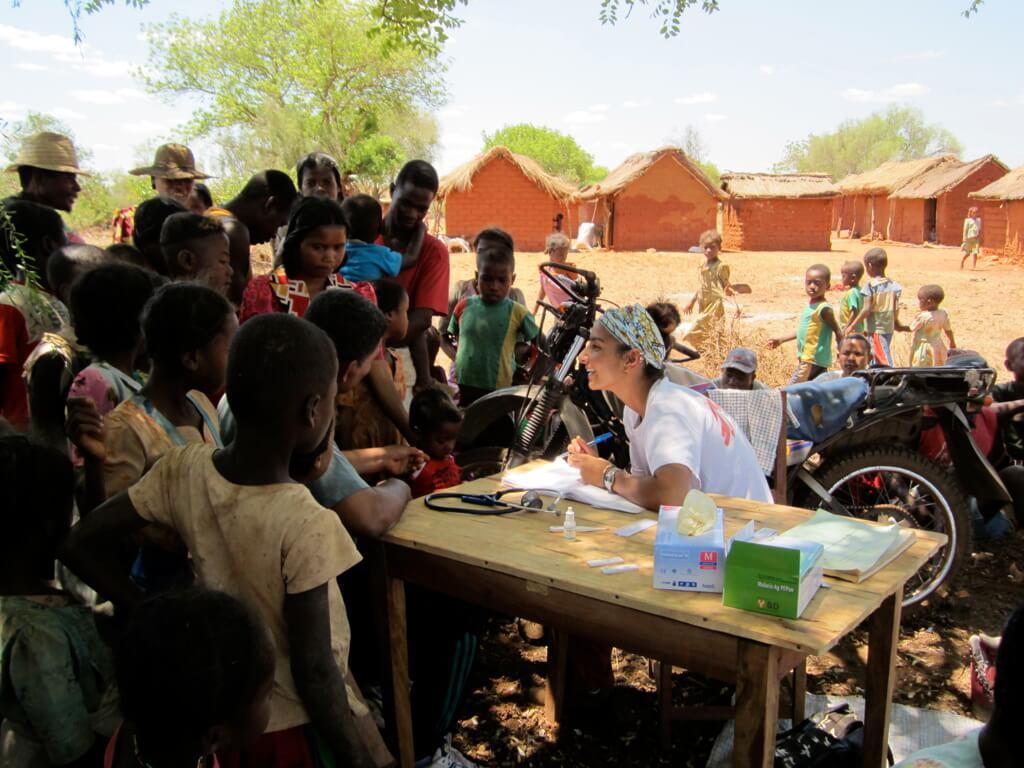 Naina Bhalla Meeting Patients in Magagascar