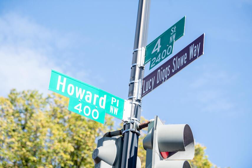 Howard renames the 2400 block of 4th Street NW to Lucy Diggs Slowe Way