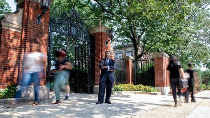 Anthony Wutoh, Ph.D., R.Ph., on Howard University's campus