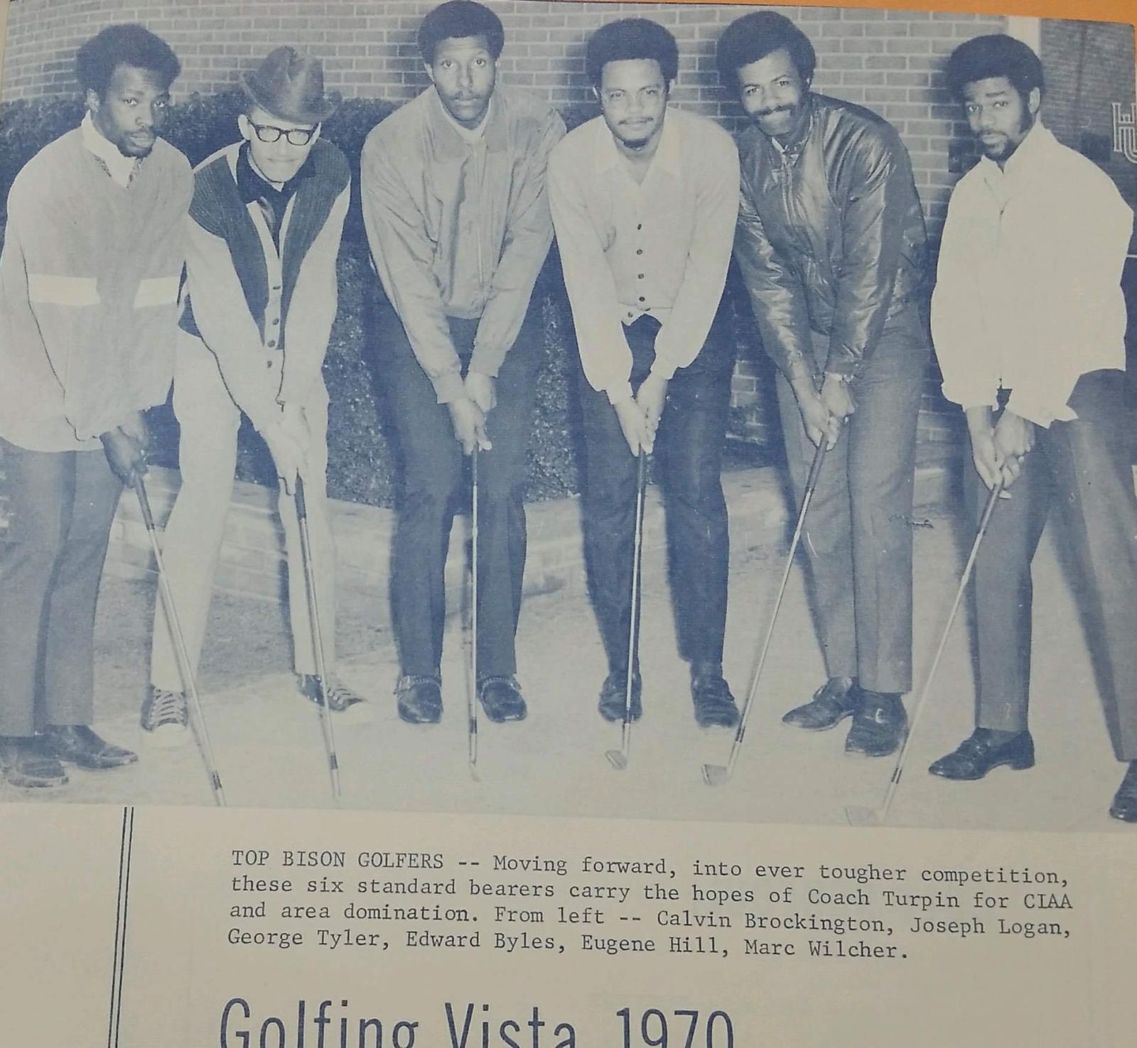 Newspaper clipping of Howard Golf team from 1970