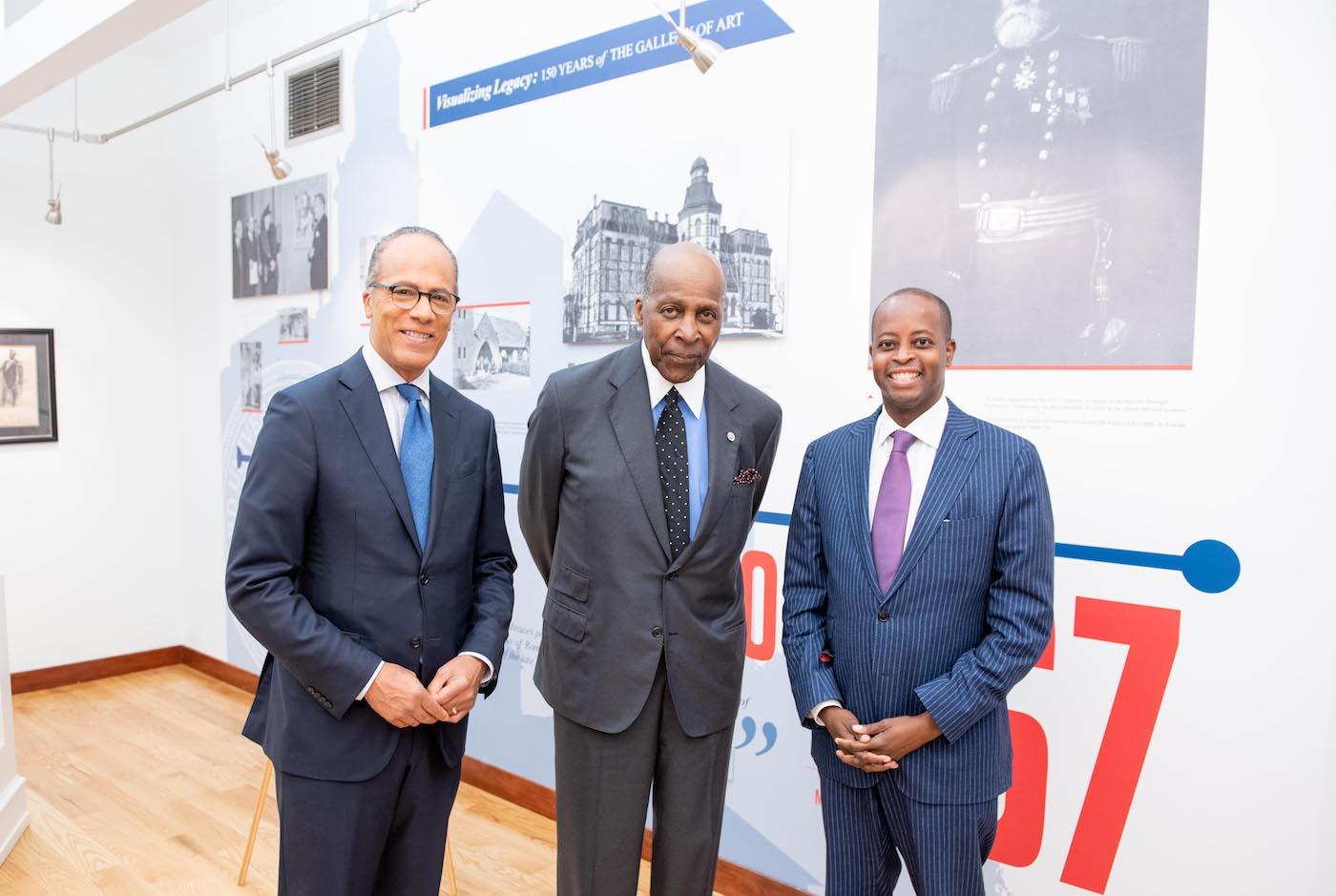 Mr. Jordan with President Frederick and Lester Holt