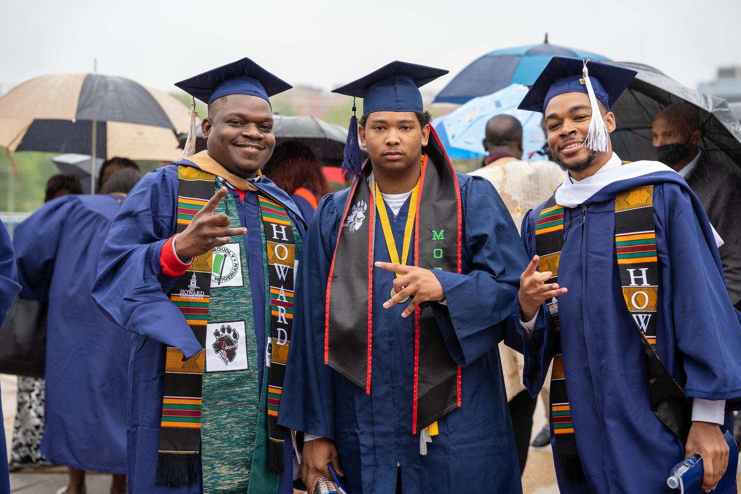 Howard students at commencement 2022