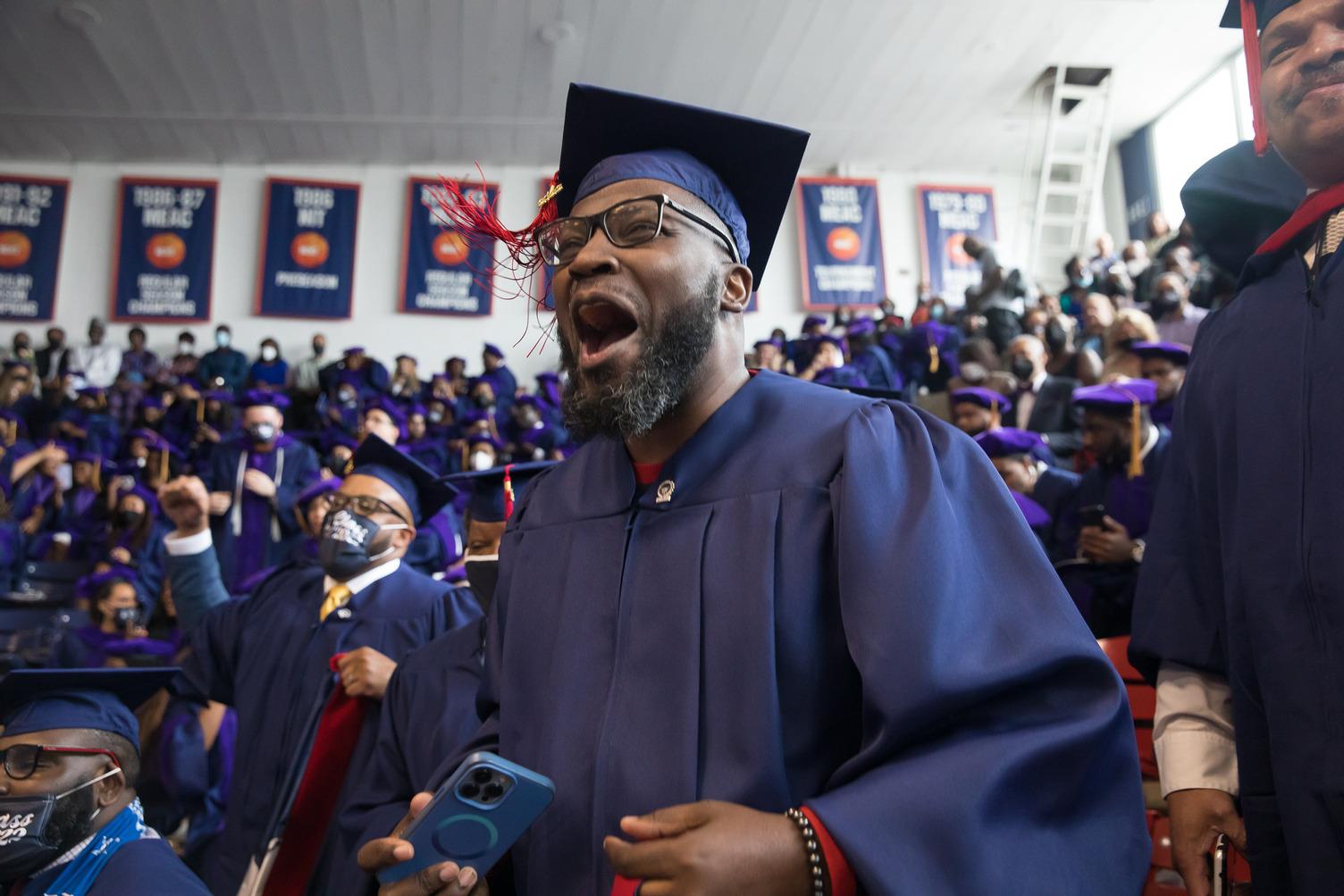 Howard students at commencement 2022