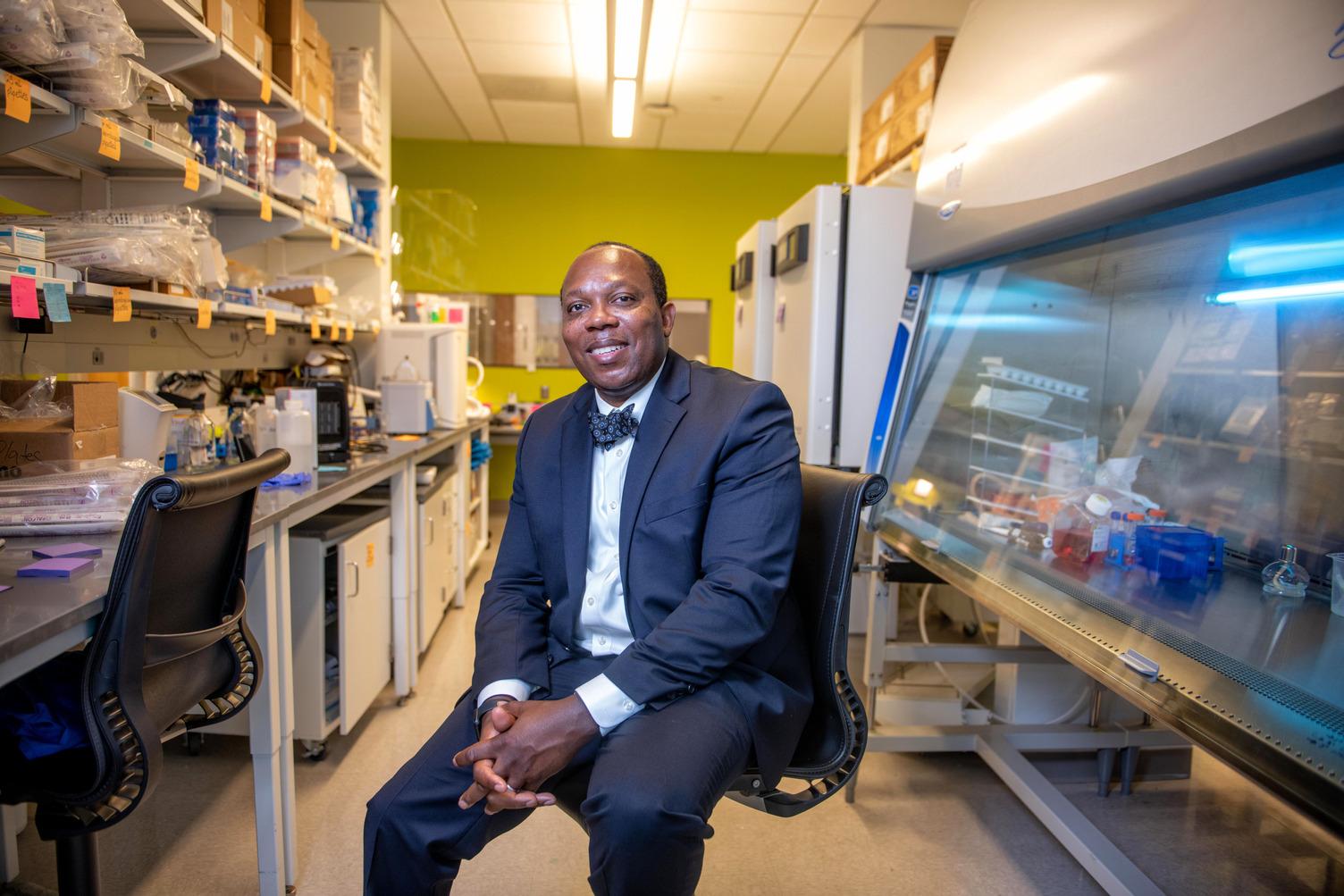 Evaristus Nwulia, MD, MHS, professor of psychiatry and behavioral sciences as well as the director of the Translational Neuroscience Laboratory