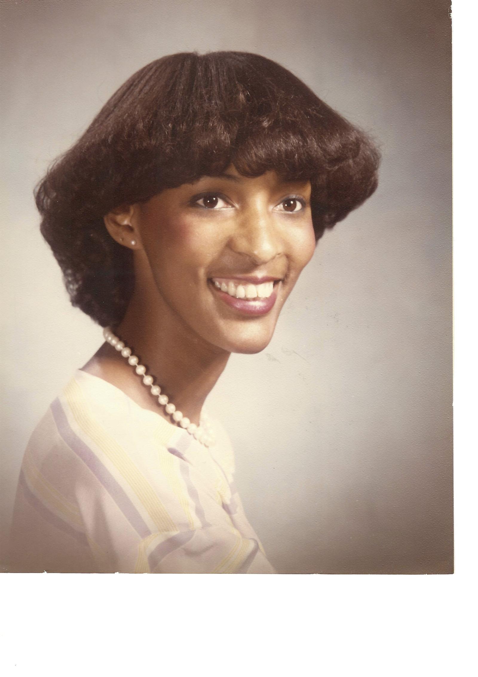 Sharon Strange Lewis senior portrait 1984