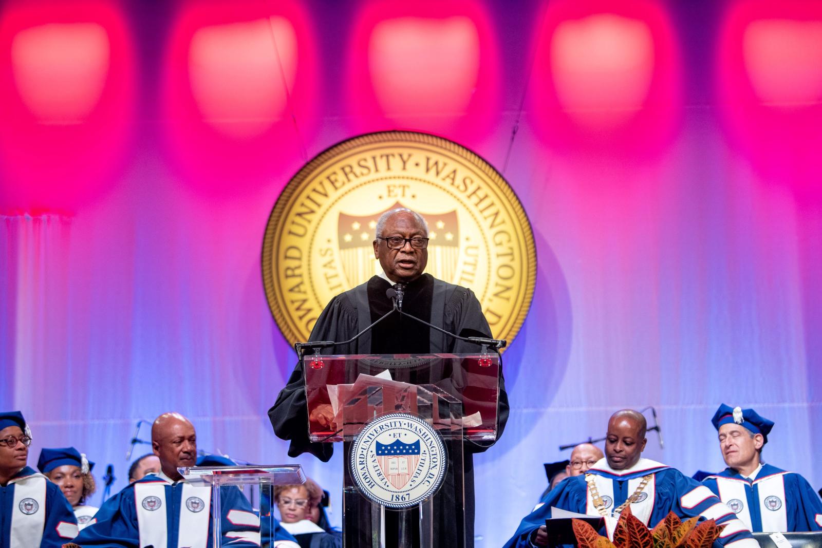 James Clyburn at Howard convocation