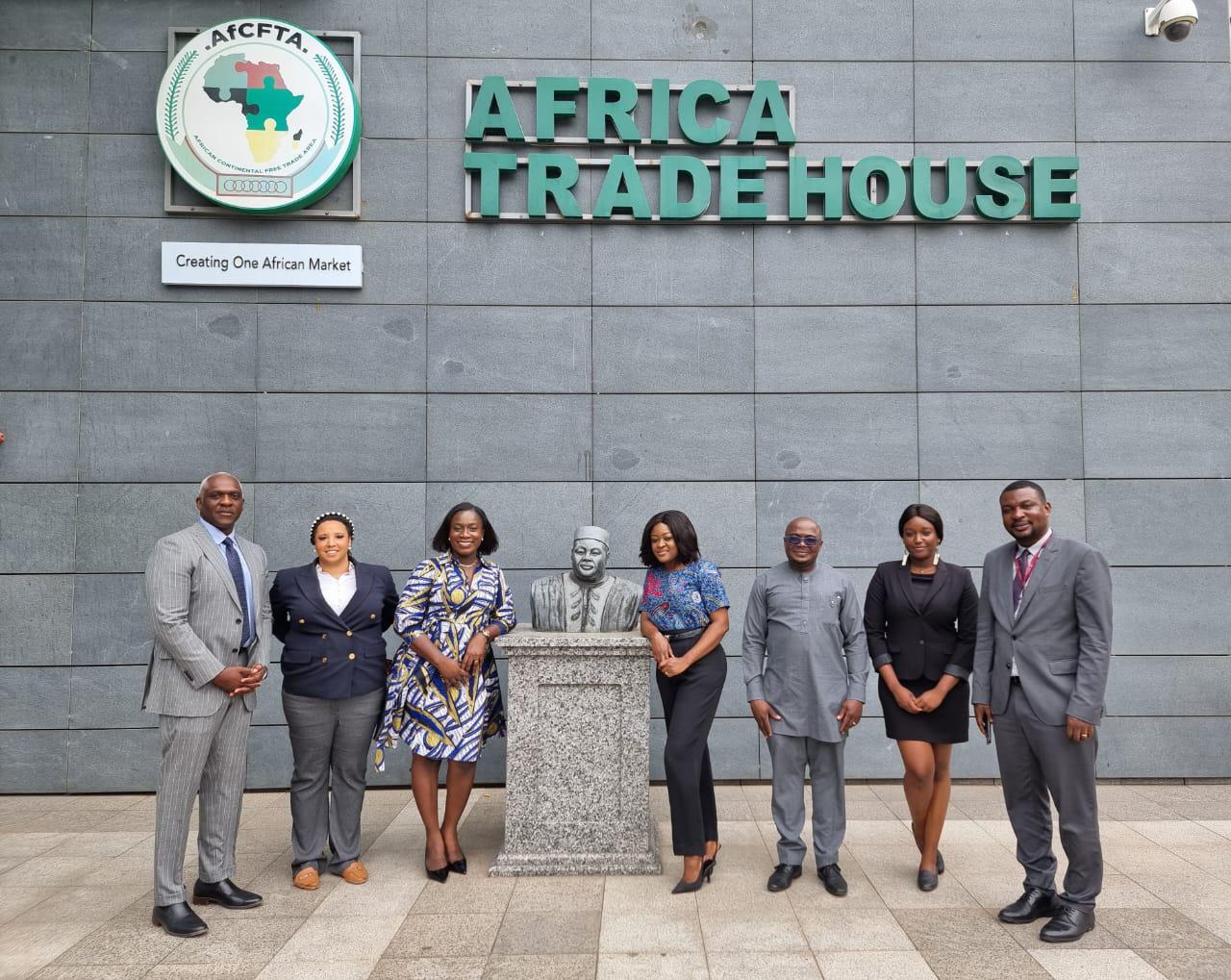 students at Africa Trade house
