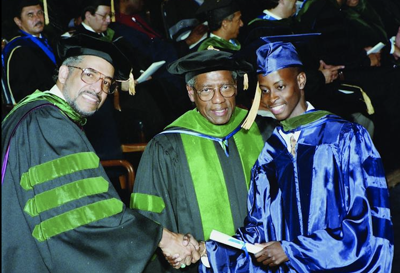 Dr. Frederick at graduation in 1994