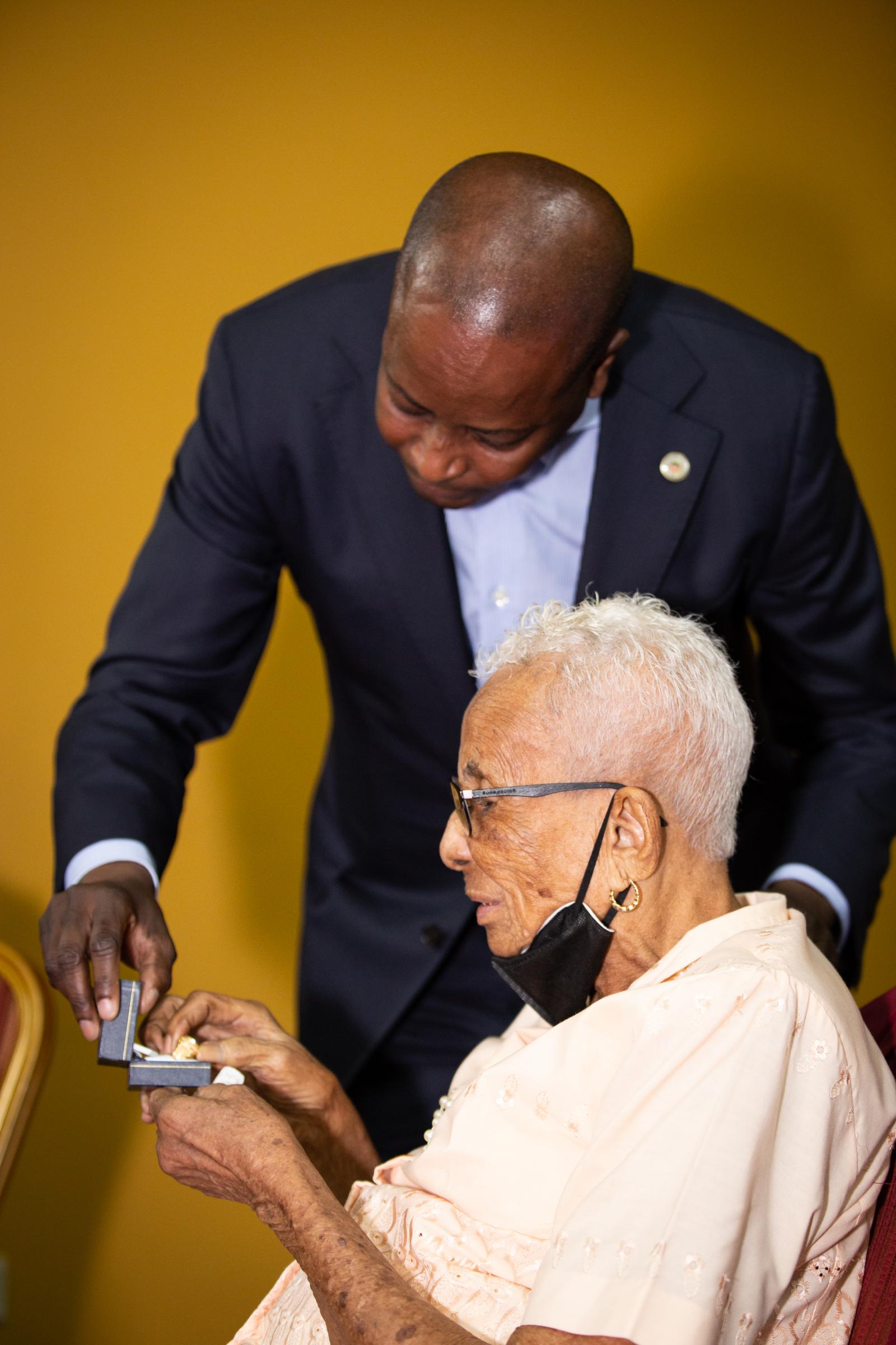 Dr. Frederick and grandmother