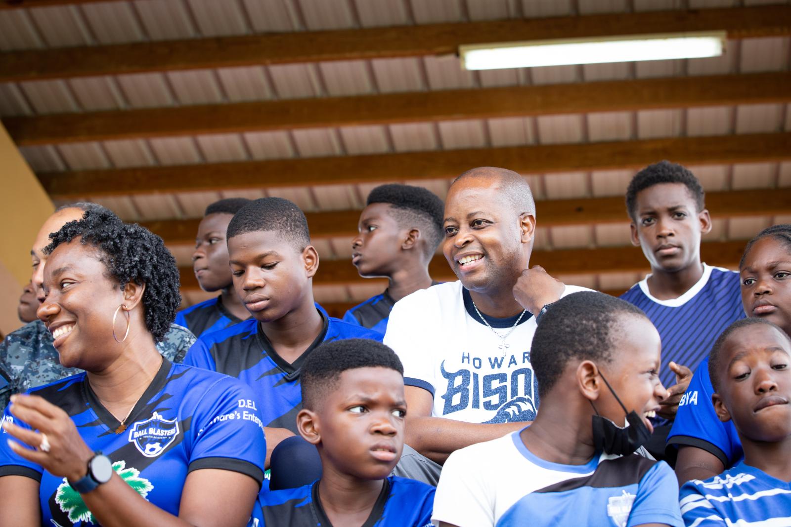 Dr. Frederick with soccer team