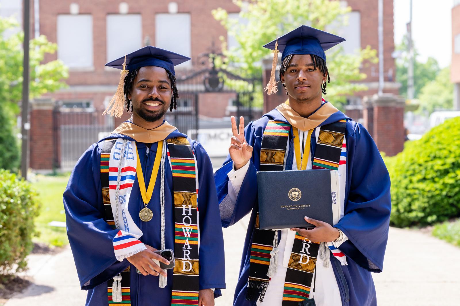 Howard University male graduates