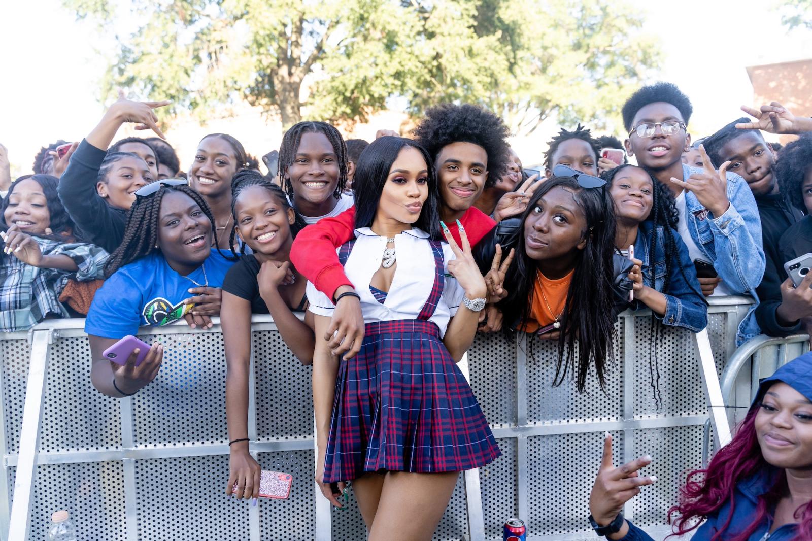 Saweetie on Howard campus