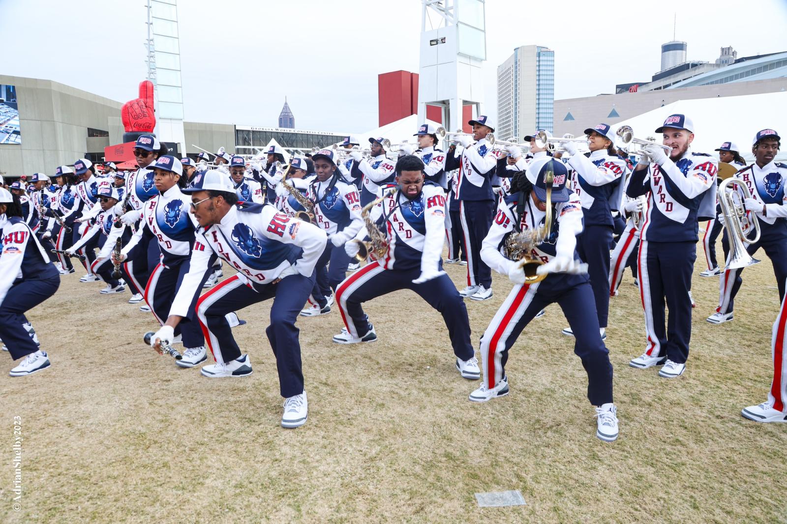 HU marching band at Celebration Bowl