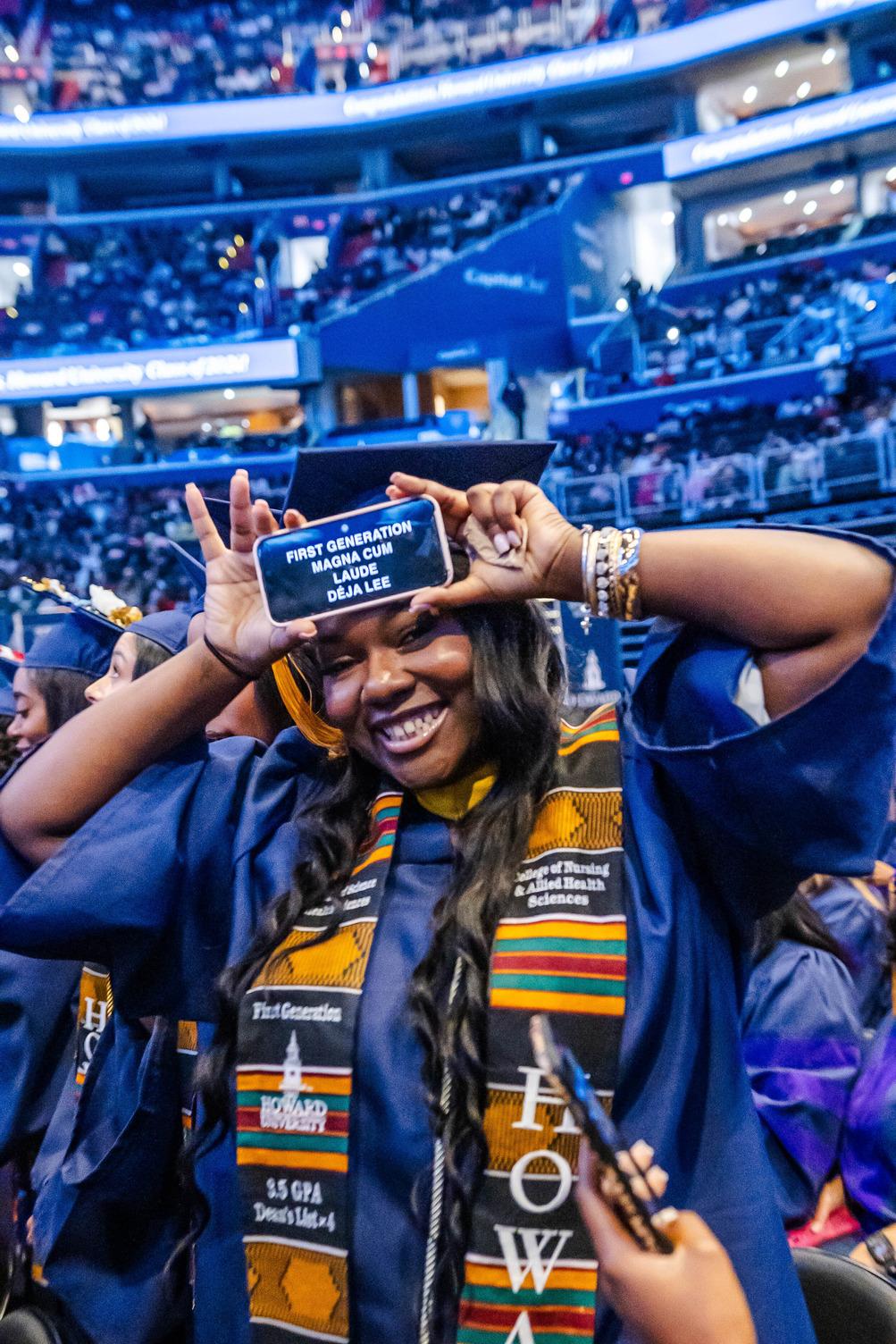 graduates at Howard University commencement 2024