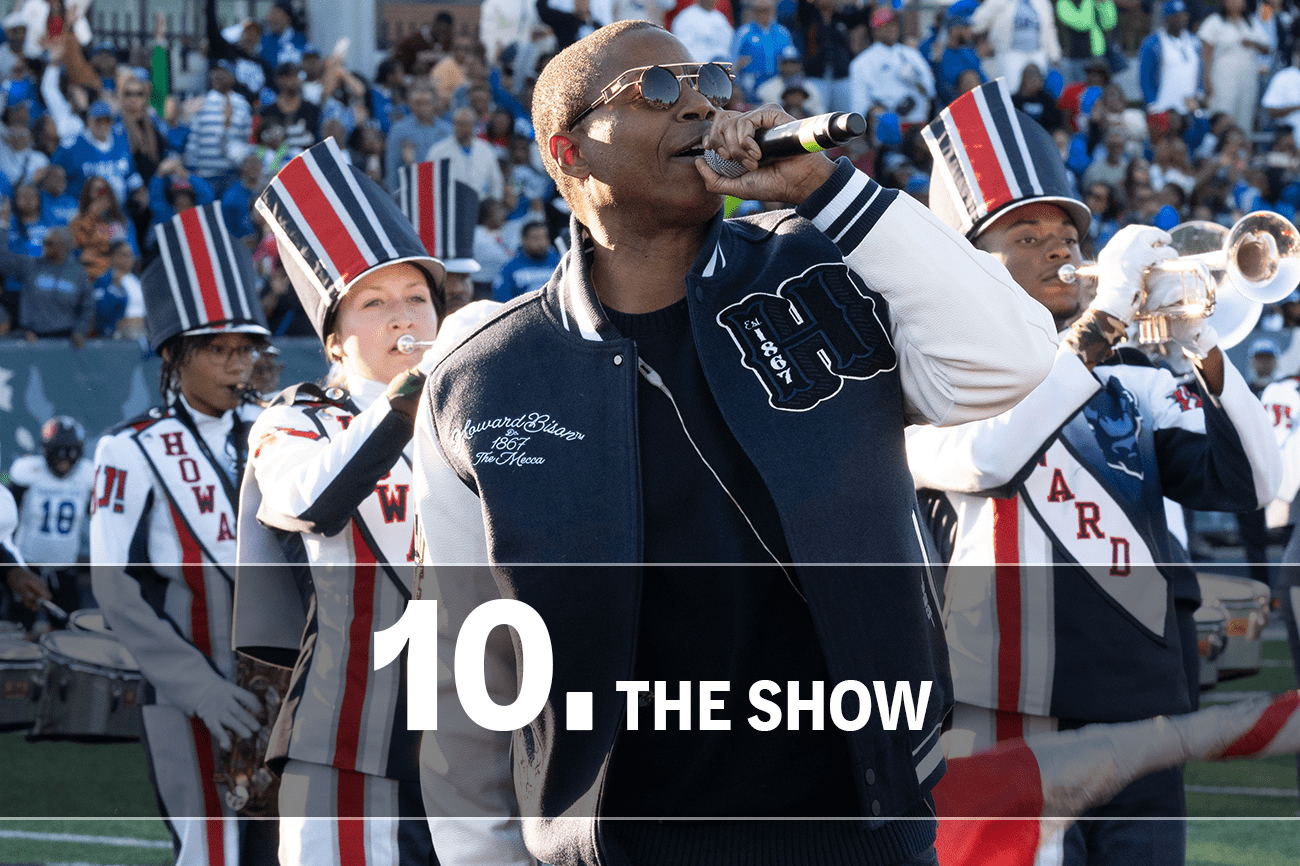 Doug E. Fresh performs during Howard's Homecoming Game