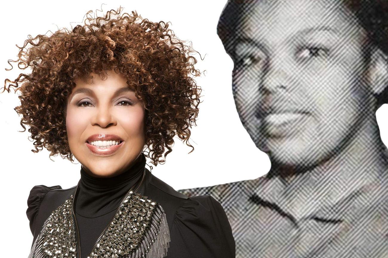 Photos of Roberta Flack, both recently and while in college.