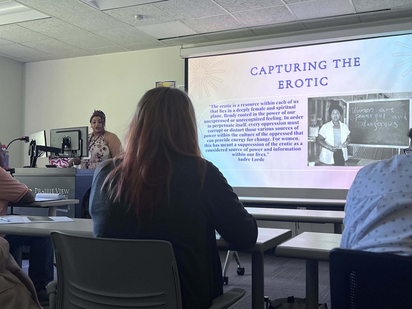 Student Filmmaker presenting